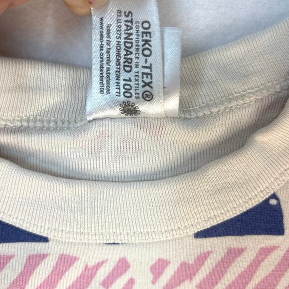 Hanna Andersson Christmas PJ 2PC Set Kids Size 6/7 Organic Cotton Holiday PJs - Picture 4 of 12